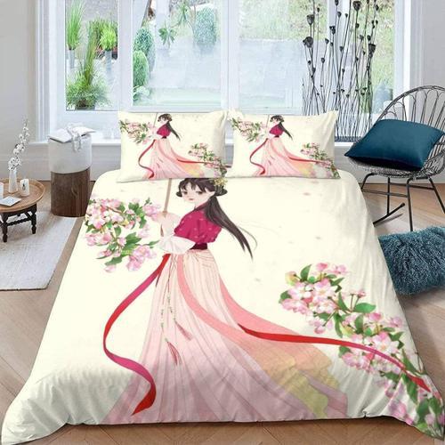 Parure De Lit Pour Enfant X Cm Anime Housse De Couette Fille De Des... on Productcaster.