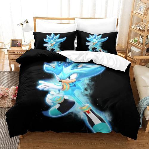 Sonic The Hedgehog Impression En D Parure De Lit De Housse£¬Pour Ad... on Productcaster.