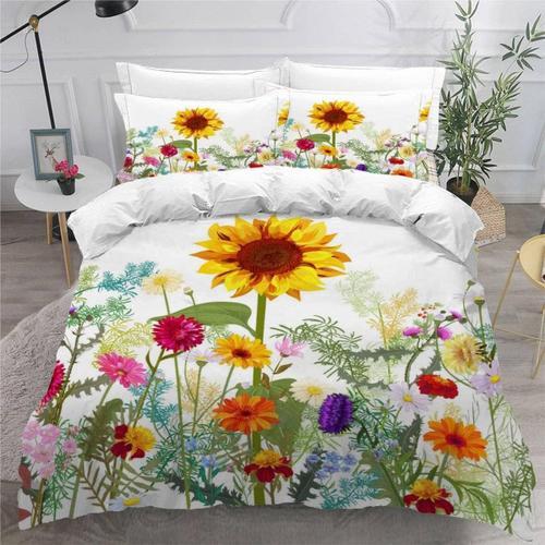 Housse De Couette X Enfant Tournesol Marguerite Parure De Lit Perso... on Productcaster.