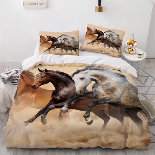 Parure De Lit Pour Enfant X Cm Cheval Housse De Couette Animaux Par... on Productcaster.