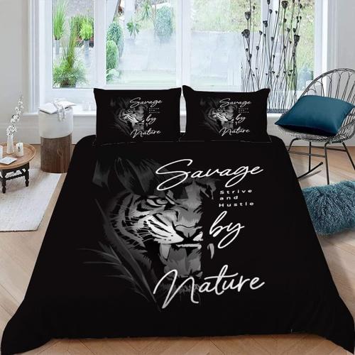 Parure De Lit Pour Enfant X Cm Tigre Housse De Couette Animaux Paru... on Productcaster.