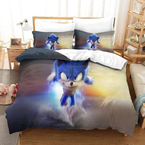 Sonic Parure De Lit Pour Enfants Adulte Game Characters Parure Hous... on Productcaster.