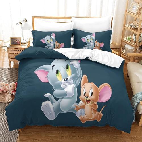 Tom&jerry Housse De Couette D Motif Imprim¿¿ Parure De Lit En Micro... on Productcaster.