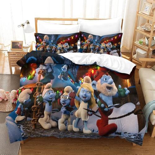 Housse De Couette Motif Imprim¿¿ En D De Th¿¿Me The Smurfs Parures ... on Productcaster.