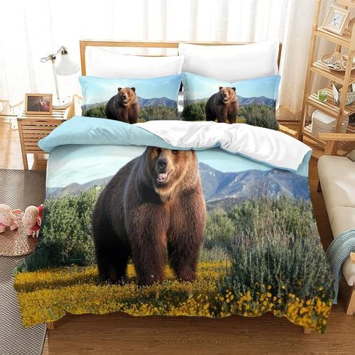 Wild Animals Impression D Th¿¿Me Microfibre Doux Housse De Couette ... on Productcaster.