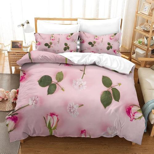 Rose Flower Ensemble De Literie ¿¿ Motif Imprim¿¿ En D Housse De Co... on Productcaster.