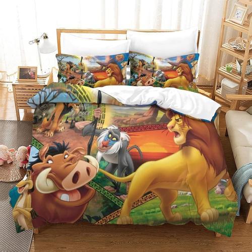 The Lion King Ensemble De Literie Imprim¿¿ D Housse De Couette En M... on Productcaster.