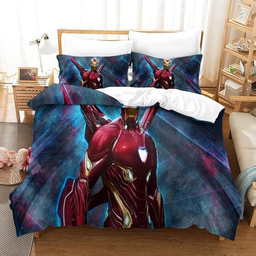 Iron Man Impression D Th¿¿Me Microfibre Doux Housse De Couette Ense... on Productcaster.