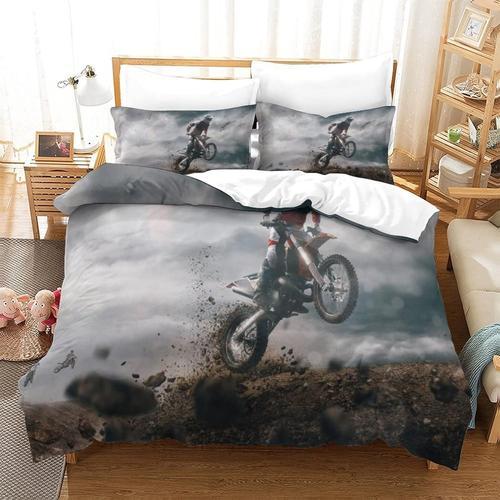 Motorcycle Pi¿¿Ces Ensemble Housse De Couette D Imprim¿¿ Parure De ... on Productcaster.