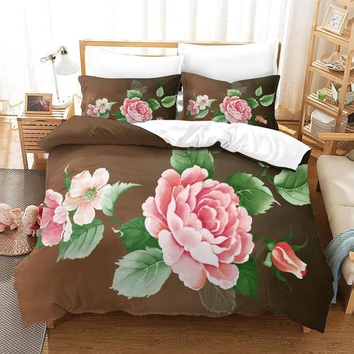 Flower Impression D Th¿¿Me Microfibre Doux Housse De Couette Ensemb... on Productcaster.