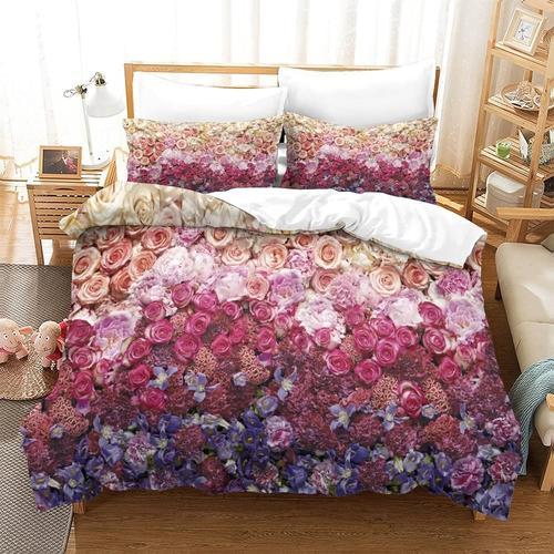 Flower Impression D Th¿¿Me Microfibre Doux Housse De Couette Ensemb... on Productcaster.