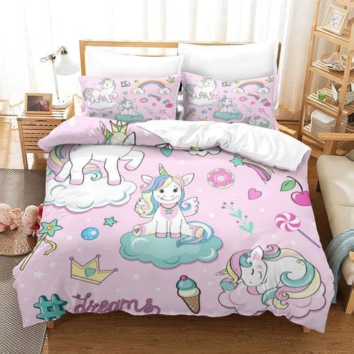 Licorne Ensemble De Housse De Couette Imprim¿¿ D Avec Taie D'oreill... on Productcaster.