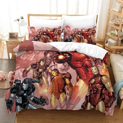 Iron Man Pi¿¿Ces Ensemble Housse De Couette D Imprim¿¿ Parure De Li... on Productcaster.