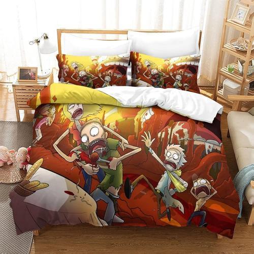 Rick And Morty Ensemble De Literie Imprim¿¿ D Housse De Couette En ... on Productcaster.