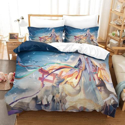 Onmyoji Housse De Couette D Imprim¿¿£¬Microfibre Literie Parure De ... on Productcaster.