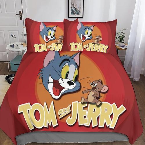 Tom And Jerry Housse De Couette Avec ¿¿ Motif Anime Impression D Pa... on Productcaster.