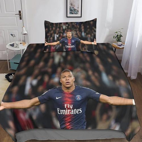 Kylian Mbappe Housse De Couette Parure De Lit De Football Ensemble ... on Productcaster.