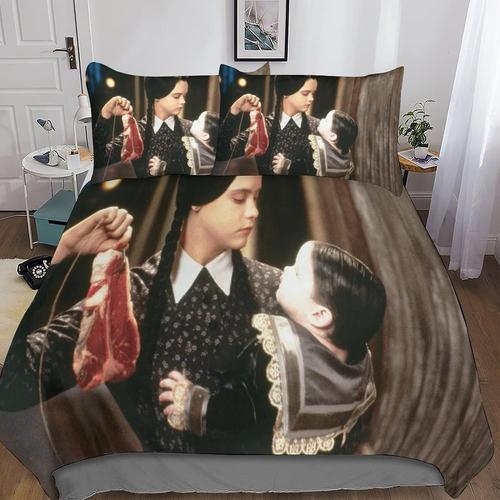 Mercredi Addams D Housse De Couette Avec Taies D'oreiller Housse De... on Productcaster.