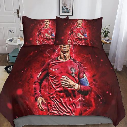 Cristiano Ronaldo Housse De Couette, D Football Parure De Lit Houss... on Productcaster.