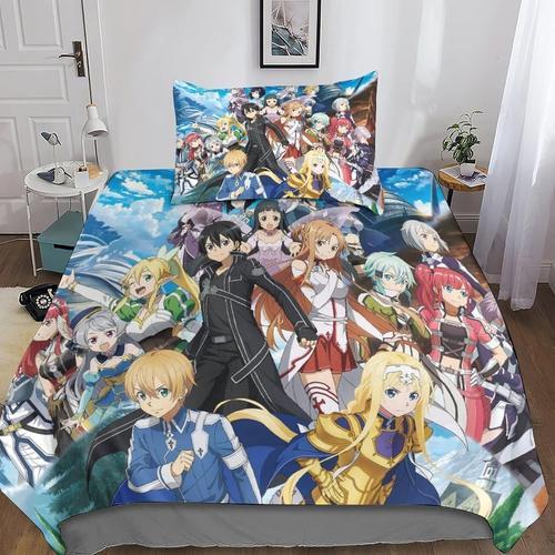 Sword Art Online Housse De Couette Anime Imprim¿¿E D, Parure De Lit... on Productcaster.