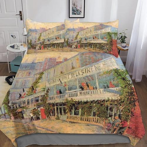 Housse De Couette Van Gogh Imprim¿¿ Motif Parure De Lit Avec D'orei... on Productcaster.