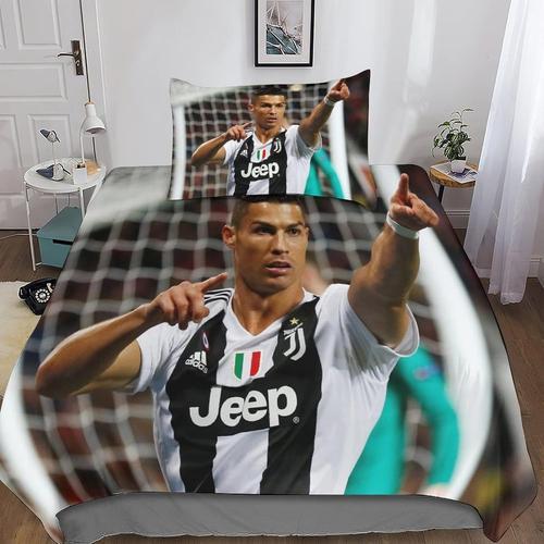 Housse De Couette Cristiano Ronaldo Imprim¿¿ Motif Football Parure ... on Productcaster.