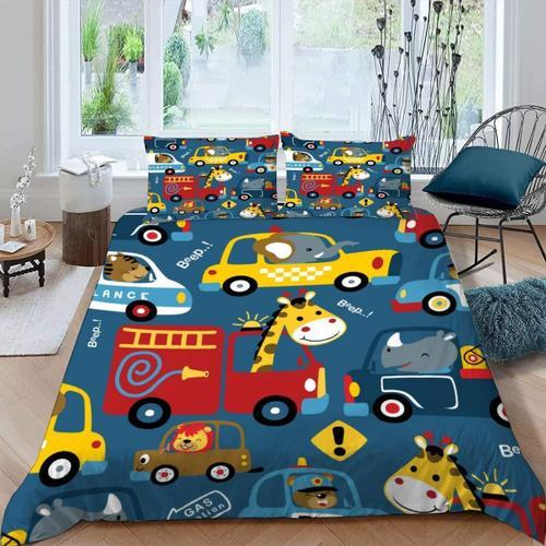 D Voiture Parure De Lit Personnes Dessin Anim¿¿ Housse De Couette X... on Productcaster.