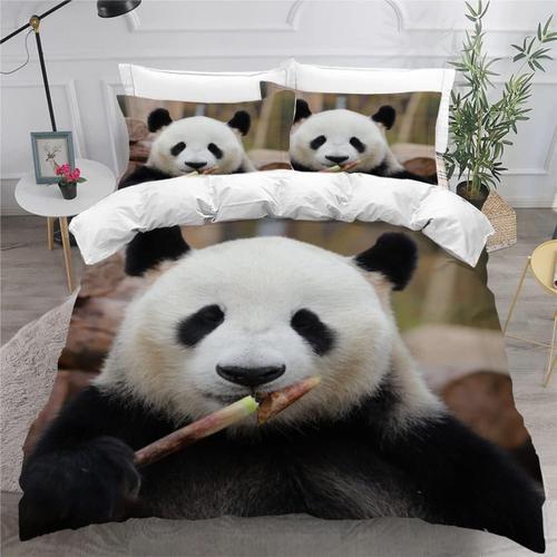 Housse De Couette X Panda D Motif Pi¿¿Ces Parure De Lit Personne En... on Productcaster.