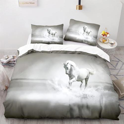 Housse De Couette Cheval X Cm Personnes Parure De Lit Pi¿¿Ces Cheva... on Productcaster.