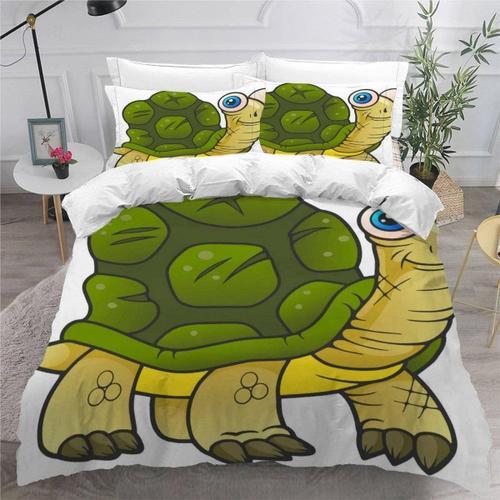 Tortue Housse De Couette X Imprim¿¿ D Tortue Parure De Lit Personne... on Productcaster.