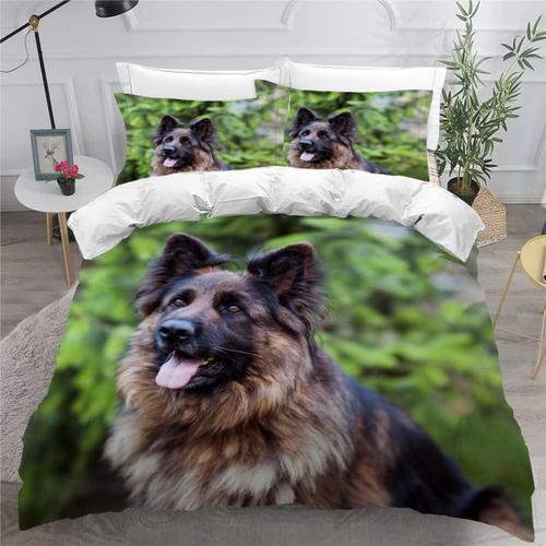 Housse De Couette Berger Allemand X Imprim¿¿ D Chien De Compagnie P... on Productcaster.