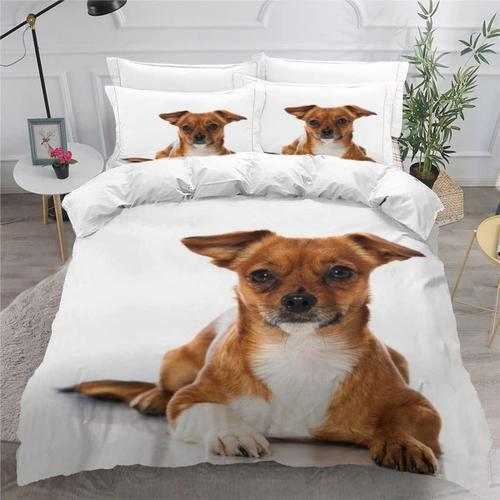 Pi¿¿Ces Parure De Lit Personnes Chien De Race Mixte Housse De Couet... on Productcaster.