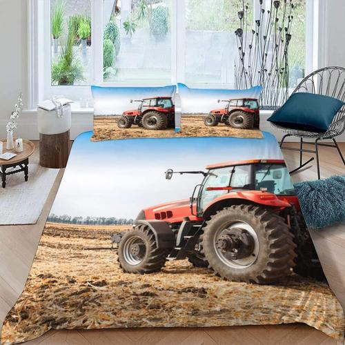 Housse De Couette X Tracteur D Motif Pi¿¿Ces Parure De Lit Personne... on Productcaster.