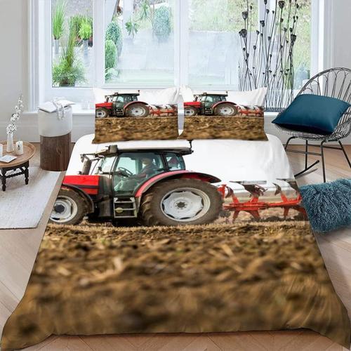 Housse De Couette X Tracteur D Motif Pi¿¿Ces Parure De Lit Personne... on Productcaster.