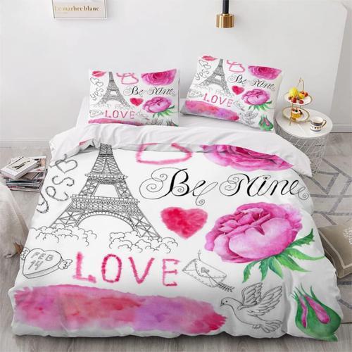 Housse De Couette X Tour Eiffel D Motif Pi¿¿Ces Parure De Lit Perso... on Productcaster.