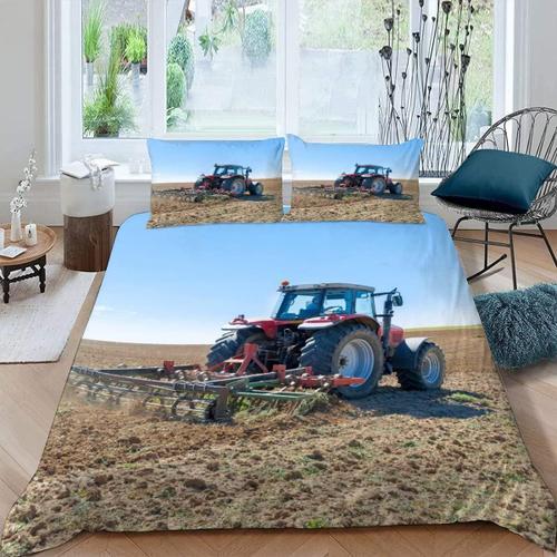 Housse De Couette X Tracteur D Motif Pi¿¿Ces Parure De Lit Personne... on Productcaster.