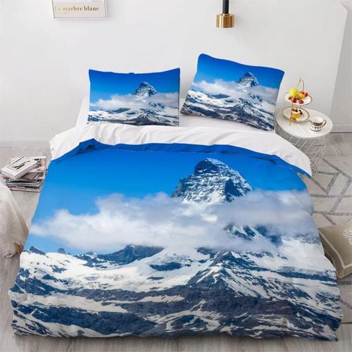 Pi¿¿Ces Parure De Lit Personnes Montagne Enneig¿¿E Housse De Couett... on Productcaster.