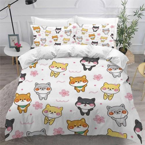 Shiba Inu Housse De Couette X Imprim¿¿ D Animaux, Animaux De Compag... on Productcaster.