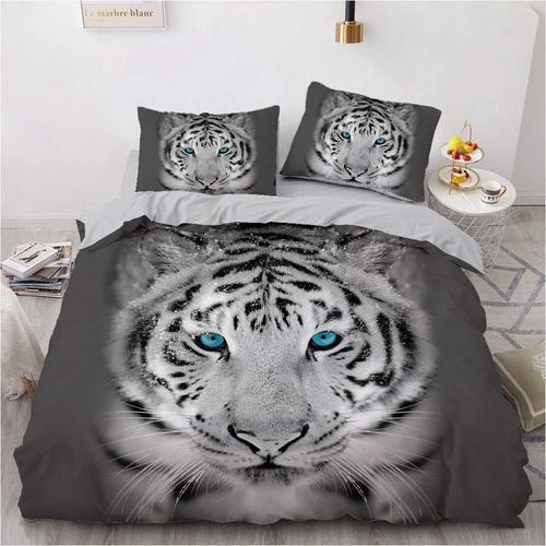 Parure De Lit Tigre D, Motif Imprim¿¿, Parure De Lit En Polyester, ... on Productcaster.