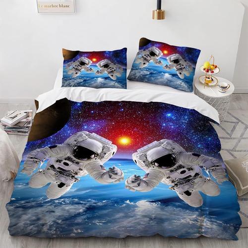 Astronaute Parure De Lit Housse De Couette Cm X Cm Polyester-Coton ... on Productcaster.