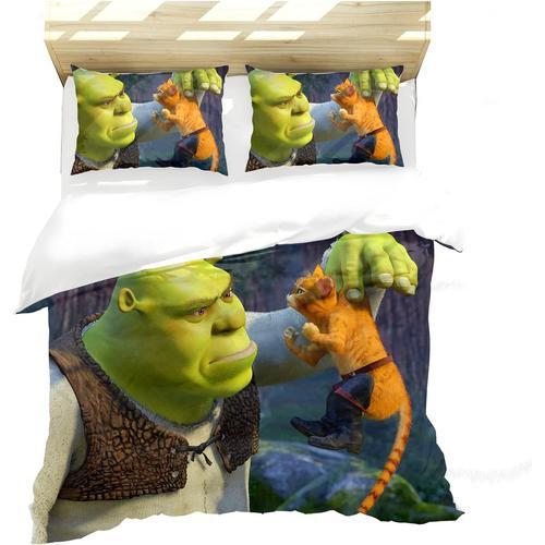 Parure De Lit Shrek Pour Gar?On, Adolescent - Motif Film Pr¿¿F¿¿R¿¿... on Productcaster.