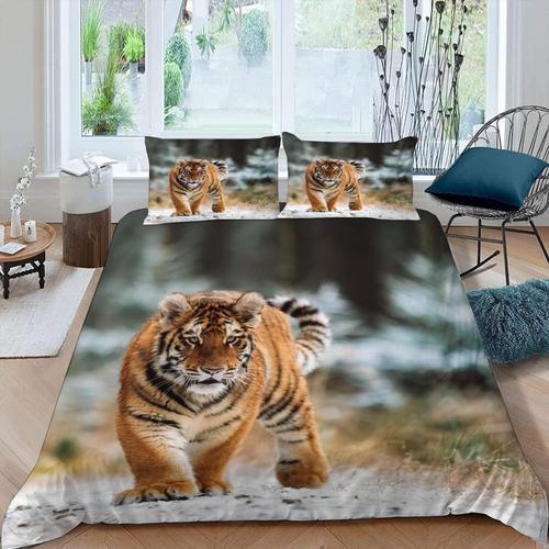 Parure De Lit Pi¿¿Ces Tigre De Sib¿¿Rie B¿ote Dangereuse Housse De ... on Productcaster.