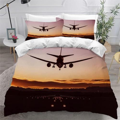 Housse De Couette Xcm Avion D Ensemble De Literie Microfibre Person... on Productcaster.