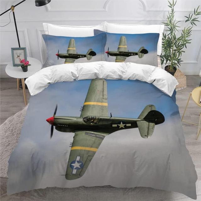 Housse De Couette Xcm Avion D Ensemble De Literie Microfibre Person... on Productcaster.