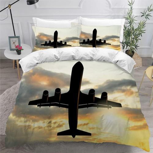 Housse De Couette Xcm Avion D Ensemble De Literie Microfibre Person... on Productcaster.