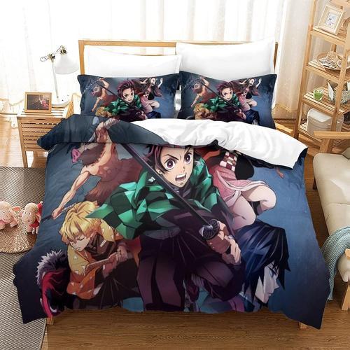 Demon Slayer Imprim¿¿ Parure De Lit X Cm Adultes Ado Housse De Coue... on Productcaster.