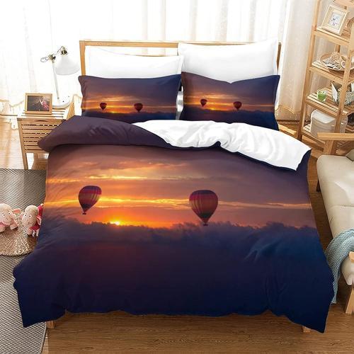 Housse De Couette Motif Imprim¿¿ Hot Air Balloon D ,En Parure De Li... on Productcaster.