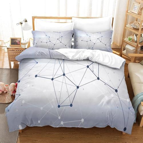 Housse De Couette Geometric Line Imprim¿¿ Housse De Couette Doux Hy... on Productcaster.