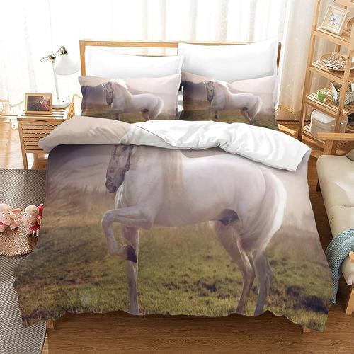 Housse De Couette Horse Imprim¿¿ Housse De Couette Doux Hypoallerg¿... on Productcaster.