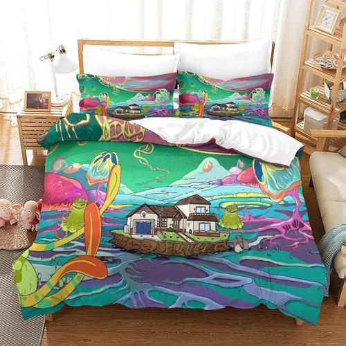 Rick And Morty Parure De Lit Pi¿¿Ces Housse De Couette De Housse De... on Productcaster.